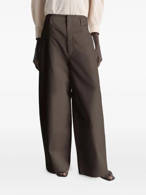 LEMAIRE oversized chino trousers - Brown - zdjęcie produktu nr 2