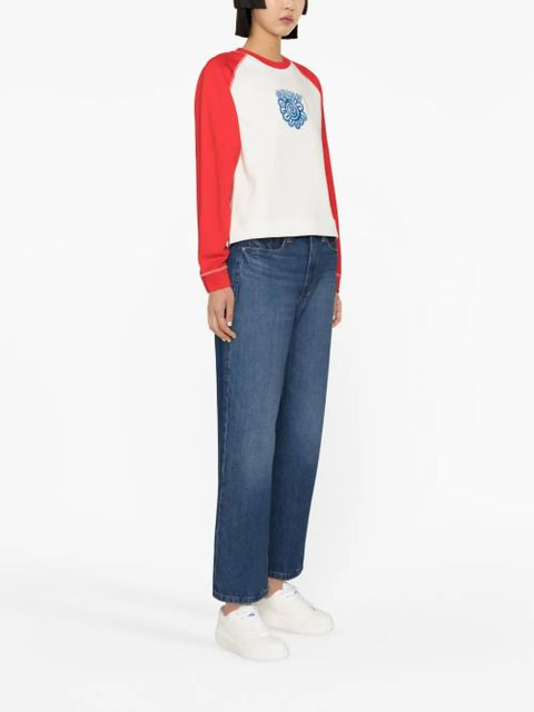 GANNI graphic-print organic cotton T-shirt - White