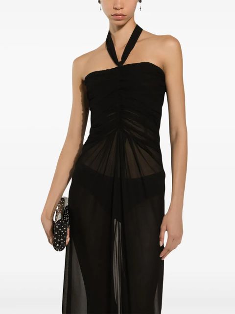 Dolce & Gabbana organza maxi dress - Black