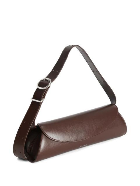 Jil Sander small Cannolo Iconic Line shoulder bag - Brown