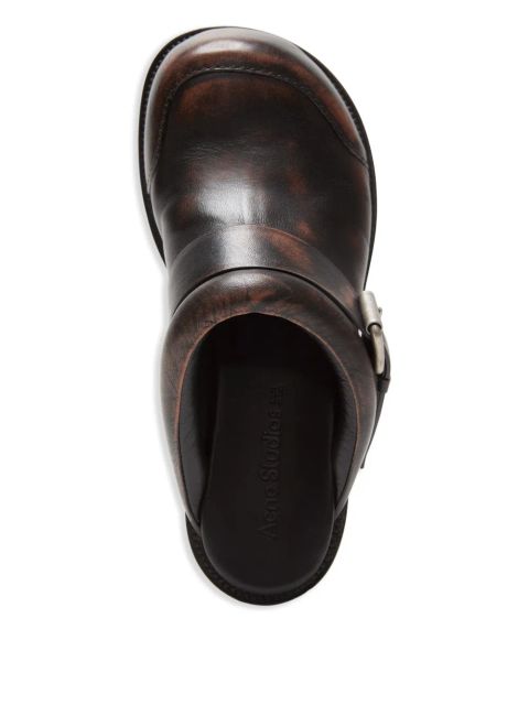 Acne Studios leather mules - Brown