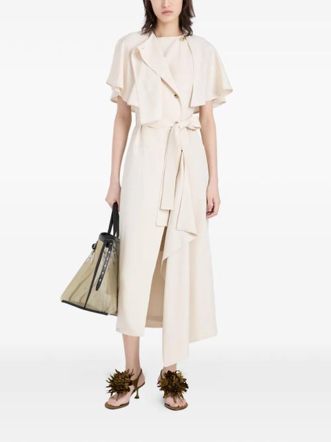 Proenza Schouler Isolde tie belt midi dress - Neutrals
