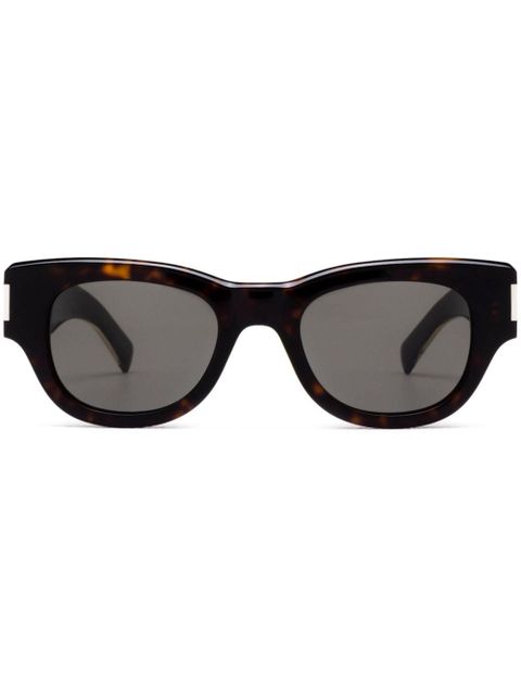 Saint Laurent Eyewear naked wire core cat-eye sunglasses - Brown - zdjęcie produktu nr 1