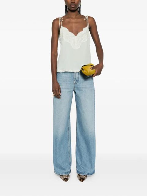 Valentino Garavani laced-trim blouse - Green