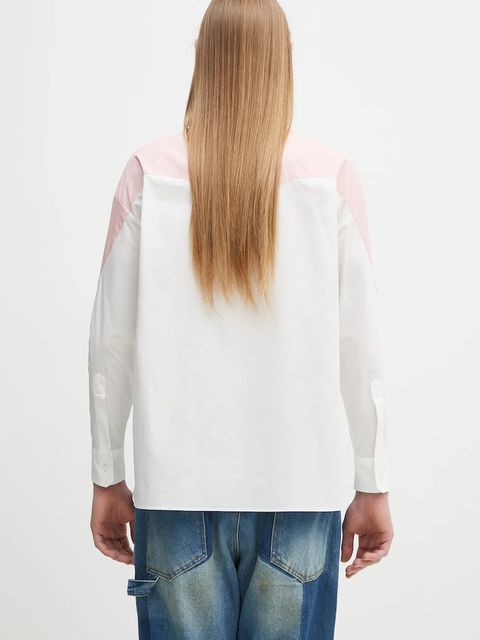 Fiorucci koszula bawełniana Embroidered Heart Relaxed Fit kolor biały regular z kołnierzykiem klasycznym U02SPTLO055CO02PN02