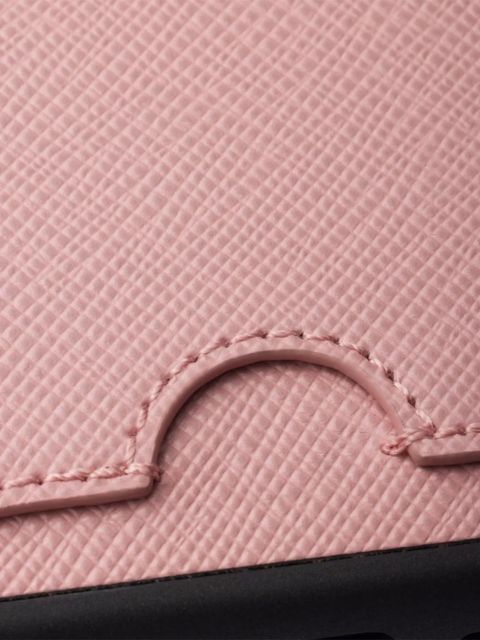 Prada card slots triangle phone case iPhone 17 Pro Max - Pink