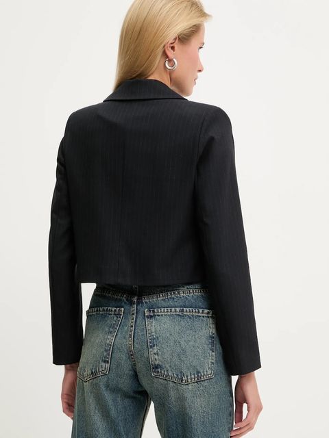 Answear.LAB marynarka kolor granatowy jednorzędowa