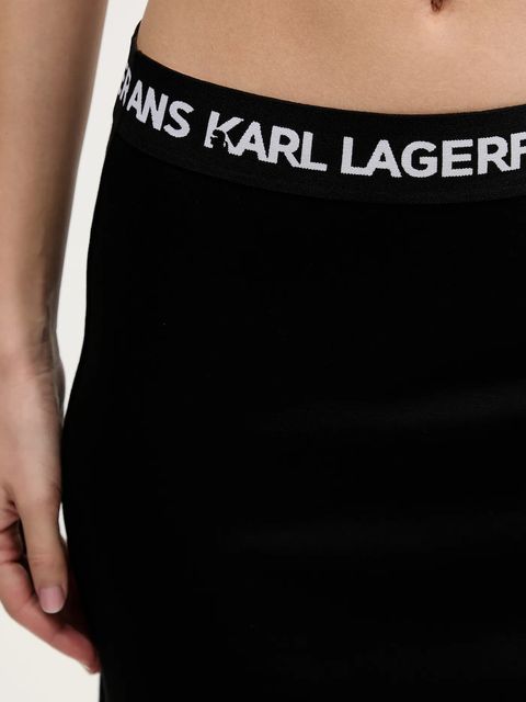 Karl Lagerfeld Jeans spódnica kolor czarny mini ołówkowa B1W12022