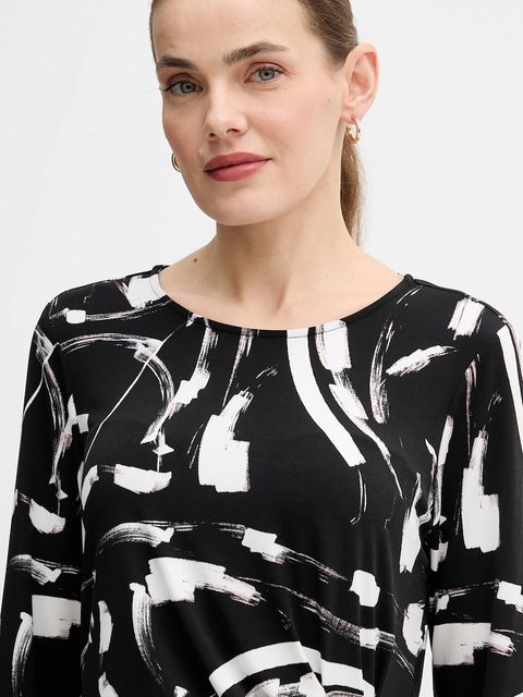 Joseph Ribkoff bluzka damska kolor czarny wzorzysta 254165
