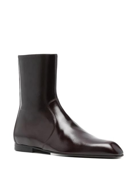 KHAITE Colt zip boots - Brown - zdjęcie produktu nr 2