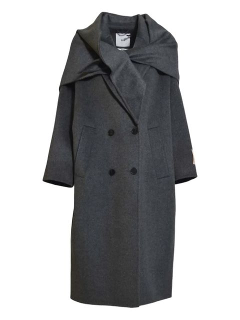 SOLOTRE double-breasted shawl-collar coat - Grey - zdjęcie produktu nr 1