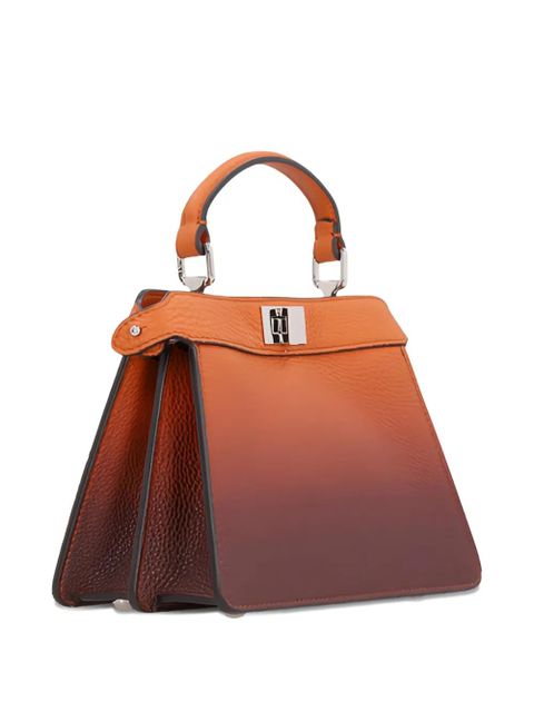 FENDI mini Peekaboo ISeeU leather tote bag - Brown - zdjęcie produktu nr 2