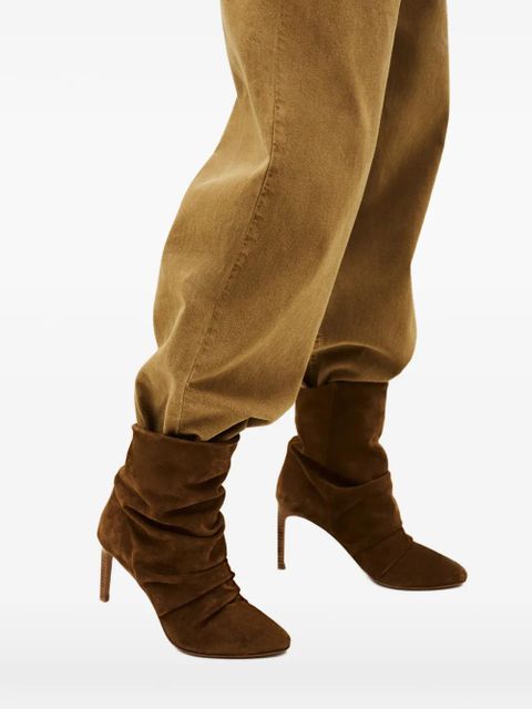 Ba&Sh Colivia ruched-detail boots - Brown