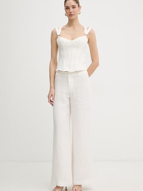 Bardot top damski lniany - zdjęcie produktu nr 1