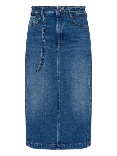 Sportmax belted denim skirt - Blue - zdjęcie produktu nr 1