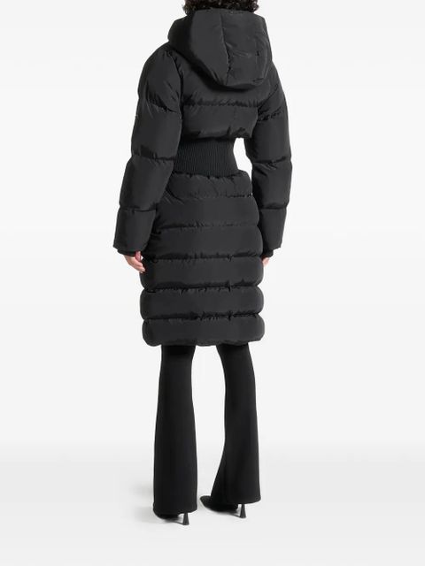 Manière De Voir Mira corset-detail coat - Black