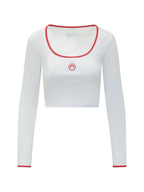 Marine Serre roundneck t-shirt - White - zdjęcie produktu nr 1