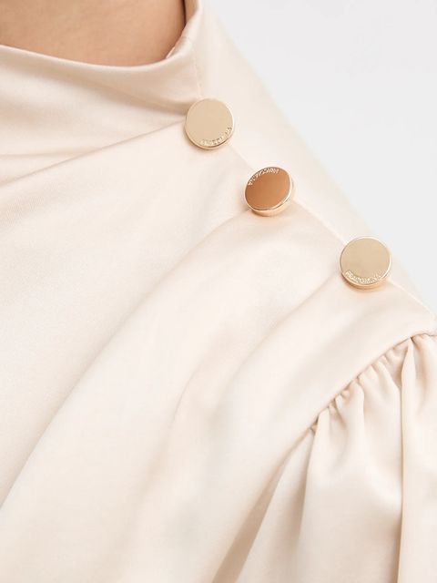 Fracomina bluzka damska kolor beżowy gładka FR25WT1020W41101