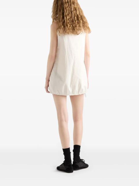 Prada pongé sleeveless mini dress - Neutrals