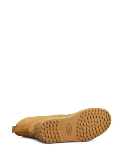 Tod's lace-up gommino boots - Neutrals