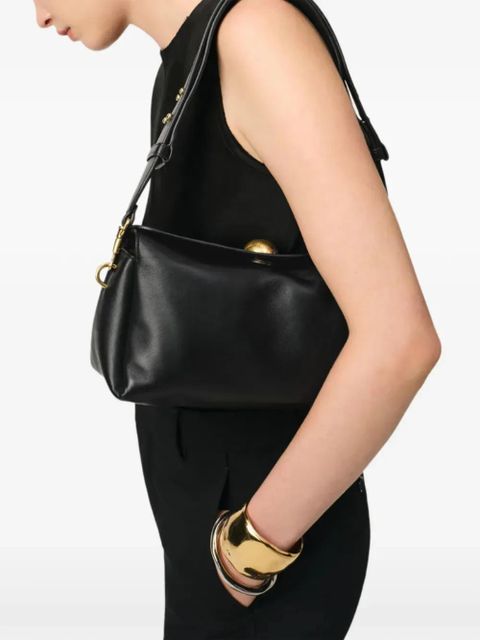 AMI Paris Carrousel leather bag - Black - zdjęcie produktu nr 2