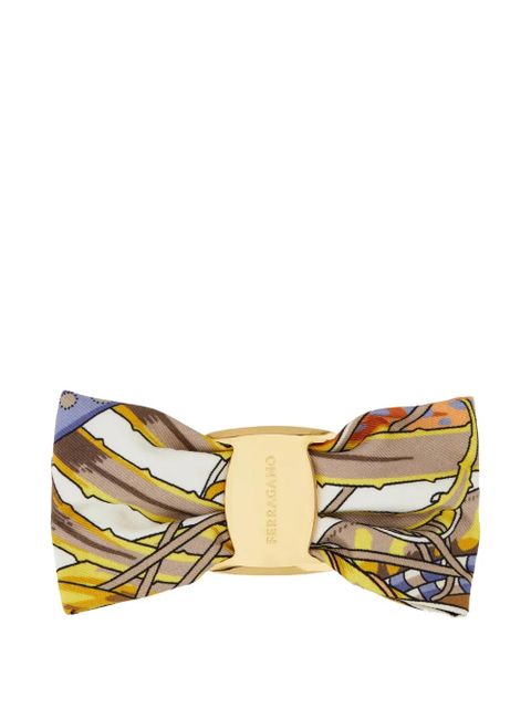 Ferragamo bow logo hair clip - Yellow - zdjęcie produktu nr 2