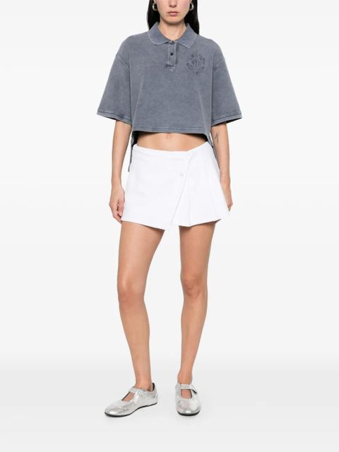 Alexander Wang high-low polo top - Grey - zdjęcie produktu nr 2