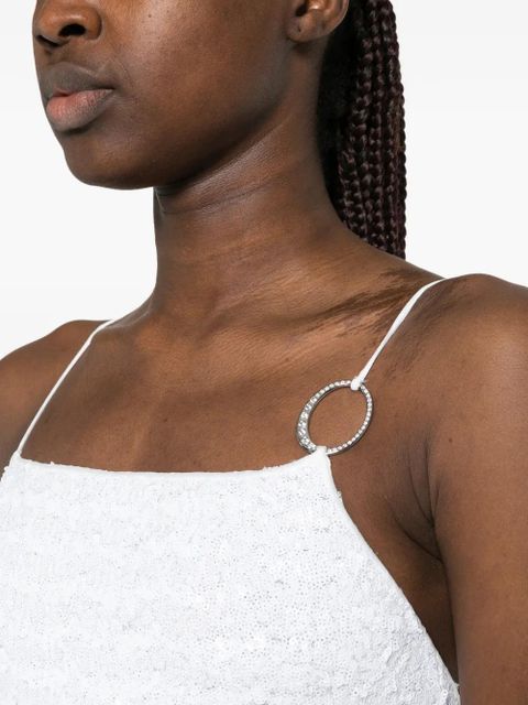 Oséree sequin-embellished mini dress - White