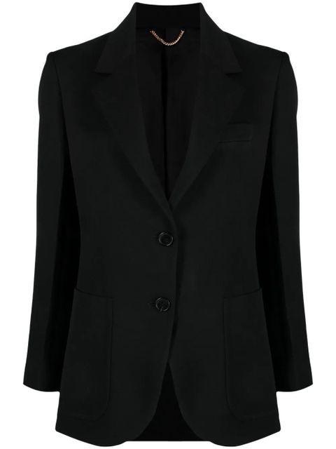 Victoria Beckham gabardine single-breasted blazer - Black - zdjęcie produktu nr 1