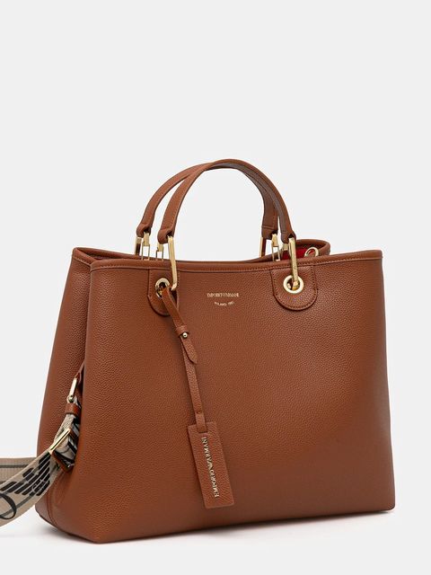 Emporio Armani torebka kolor brązowy EW000360 AF12103