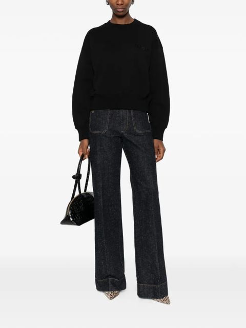 Gucci logo cropped knitwear - Black - zdjęcie produktu nr 2