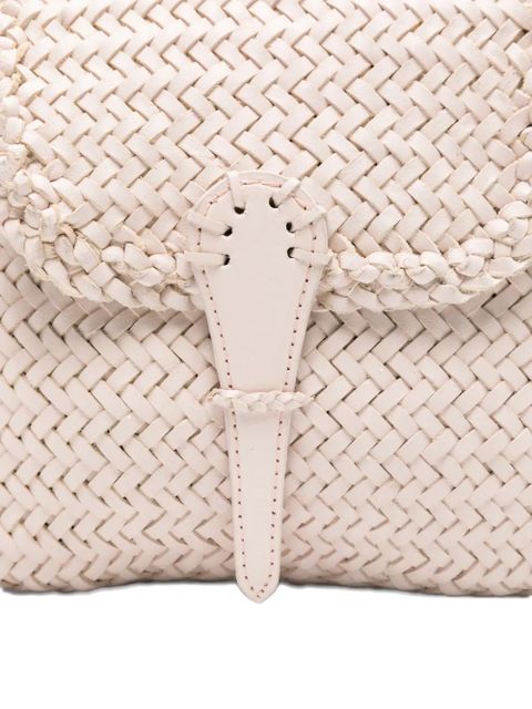 DRAGON DIFFUSION mini City woven cross body bag - Neutrals