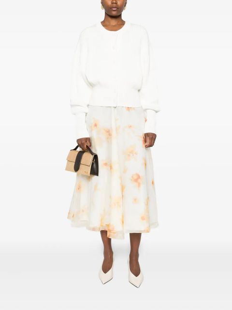 Altuzarra ribbed button cardigan - White