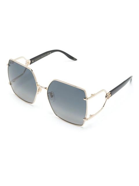 Gucci Eyewear oversize-frame sunglasses - Black - zdjęcie produktu nr 2