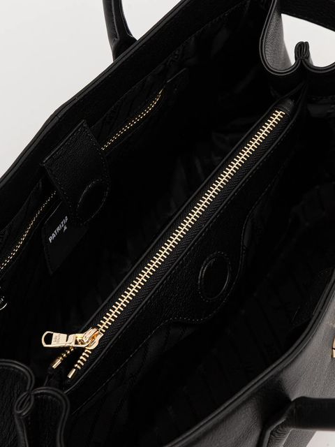 Patrizia Pepe torebka skórzana kolor czarny 8B0305 L162