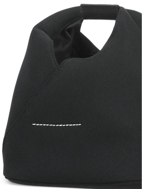 MM6 Maison Margiela contrast stitching tote bag - Black