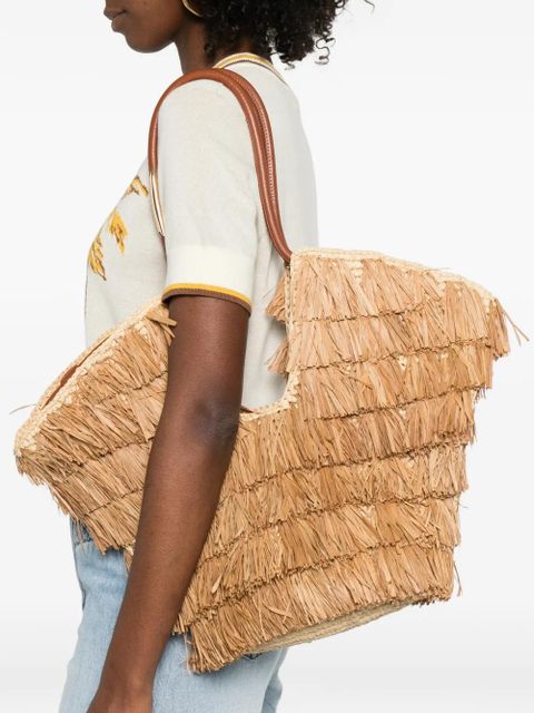 ZIMMERMANN medium Goldentime fringed tote bag - Neutrals - zdjęcie produktu nr 2