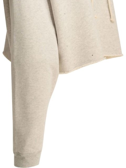 Golden Goose crystal-embellished distressed hoodie - Neutrals