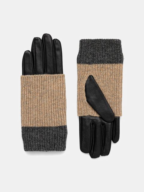 Medicine rękawiczki damskie kolor czarny - zdjęcie produktu nr 2