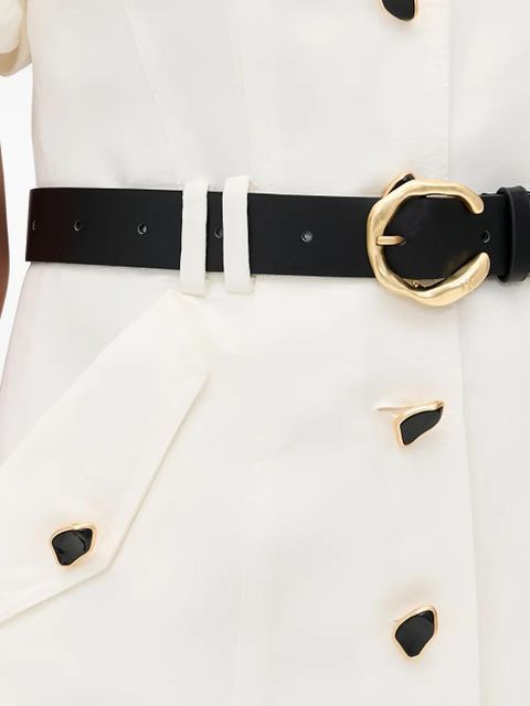 Aje puff-sleeve midi dress - Neutrals