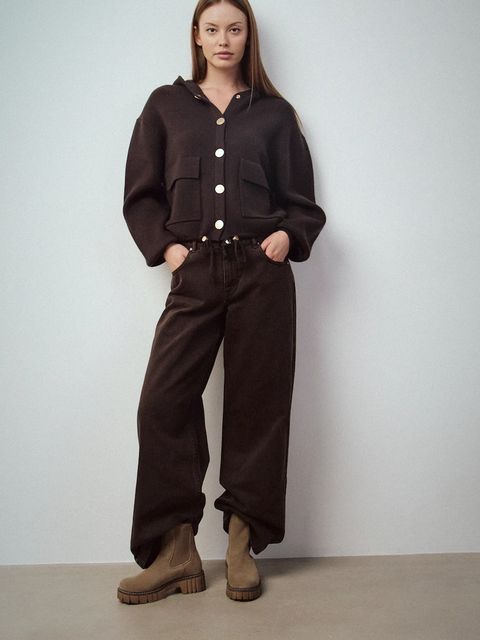 Medicine botki zamszowe kolor beżowy na platformie