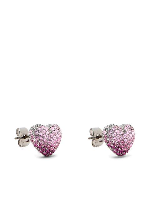 Marc Jacobs The Pavé Balloon Heart earrings - Silver - zdjęcie produktu nr 2