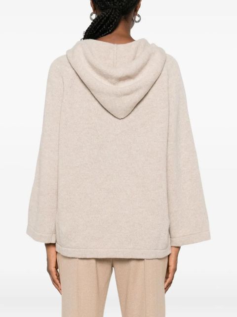 Weekend Max Mara hooded knitted sweater - Neutrals