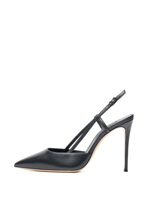 Casadei 100mm Julia pointed-toe slingback heeled pumps - Black