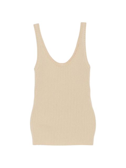 Chloé ribbed-knit tank top - Pink - zdjęcie produktu nr 1