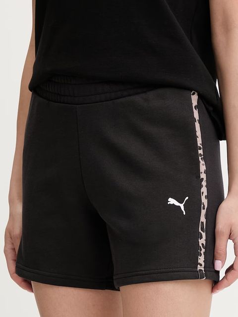 Puma szorty dresowe damskie z bawełną Essential graphic animal - zdjęcie produktu nr 1