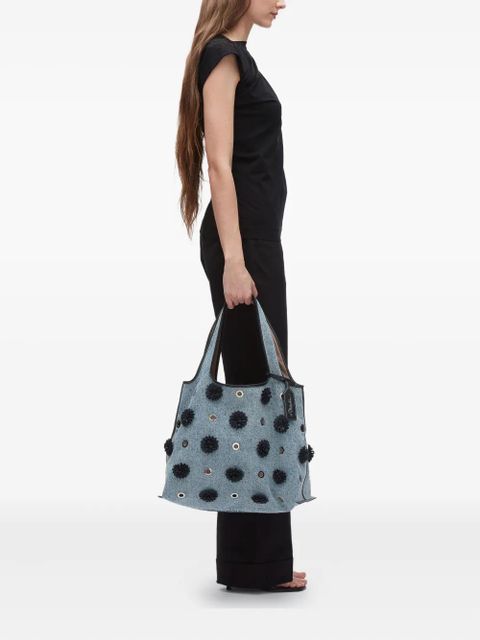3.1 Phillip Lim pom-pom eyelet tote bag - Blue