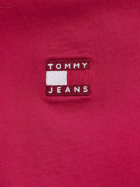 Tommy Jeans t-shirt bawełniany damski kolor bordowy DW0DW22202