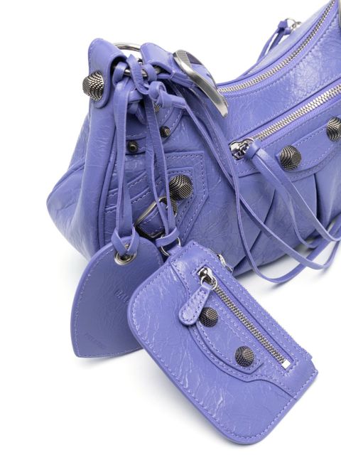 Balenciaga Le Cagole S leather shoulder bag - Purple