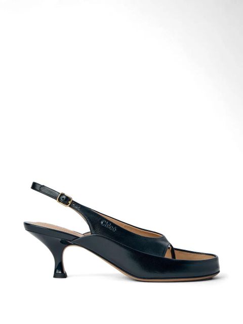 Chloé Junie slingback sandals - Black - zdjęcie produktu nr 1